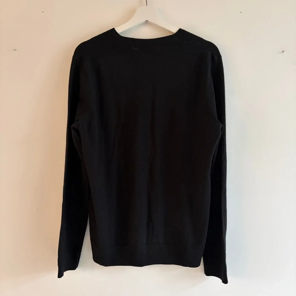Ted‎ Baker London Black V Neck Wool Blend Sweater Size 5